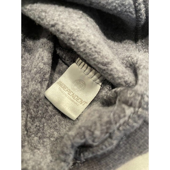 Fodada Independent Trading Co Kids Size M Raglan Hooded Pullover Sweatshirt Gray - Picture 5 of 8